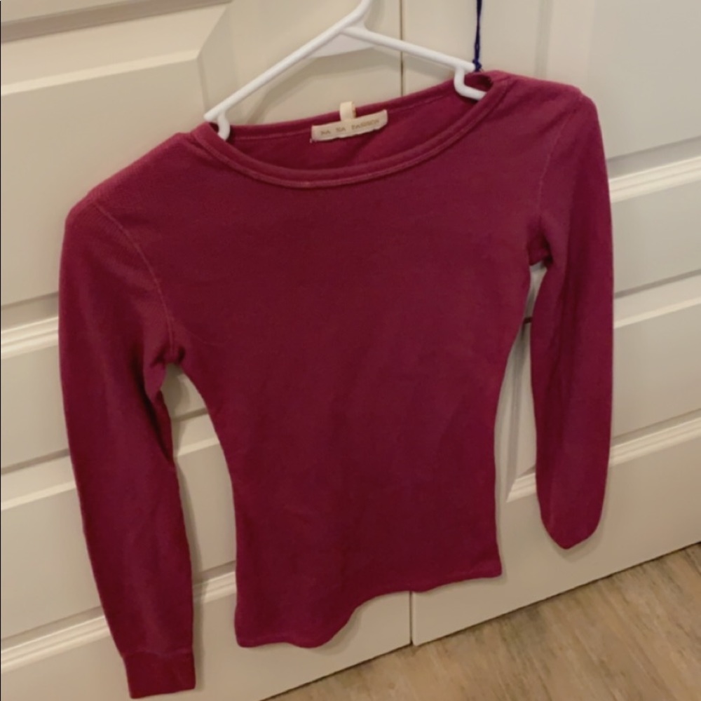 Velvet Long Sleeve Tee